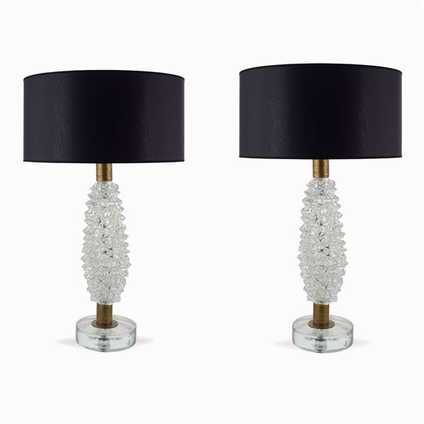 of Barovier style lamps