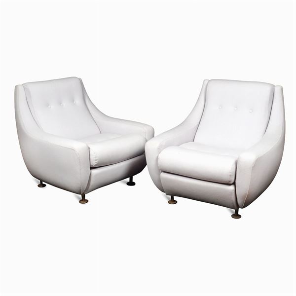 Pair of armchairs  (France, 20th century)  - Auction modern and contamporary art - 20th century decorative arts - Colasanti Casa d'Aste