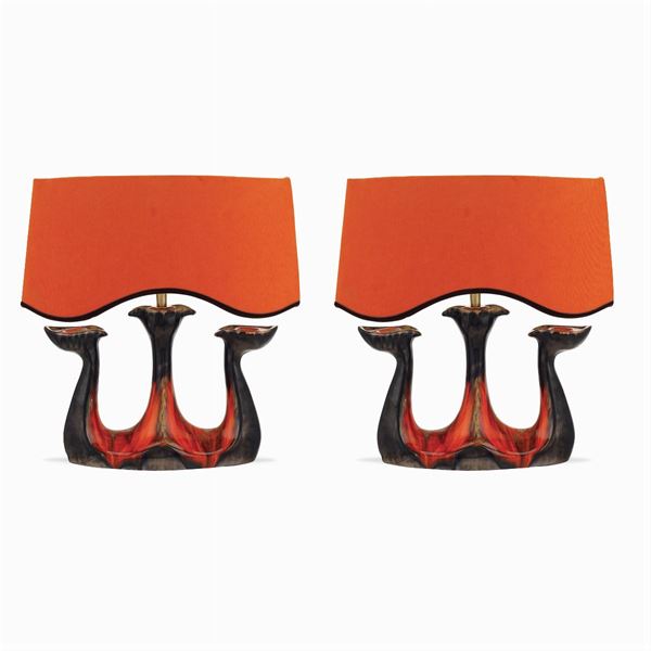 Coppia di lampade da tavolo