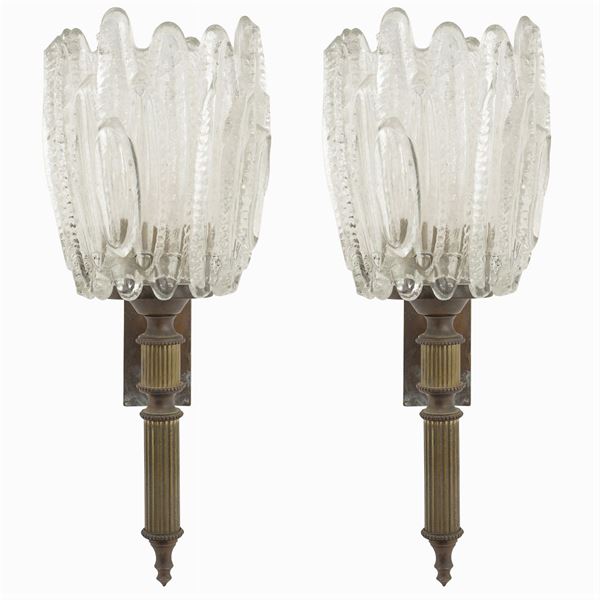 Coppia di appliques Art Deco'