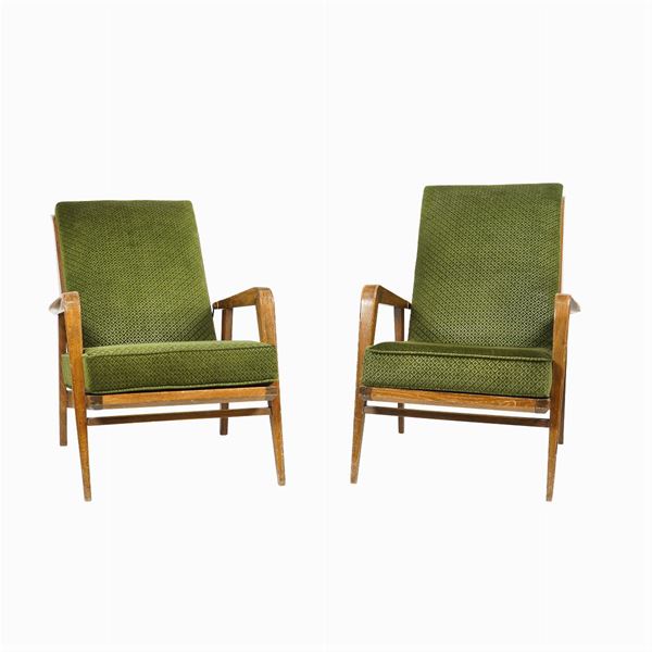 Pair of reclining armchairs