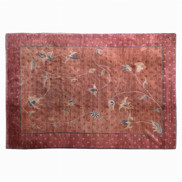Hand-knotted wool decorative carpet