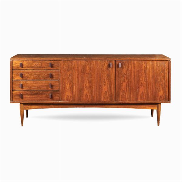 Teak wooden sideboard  (Italy, 1970ies)  - Auction modern and contamporary art - 20th century decorative arts - Colasanti Casa d'Aste