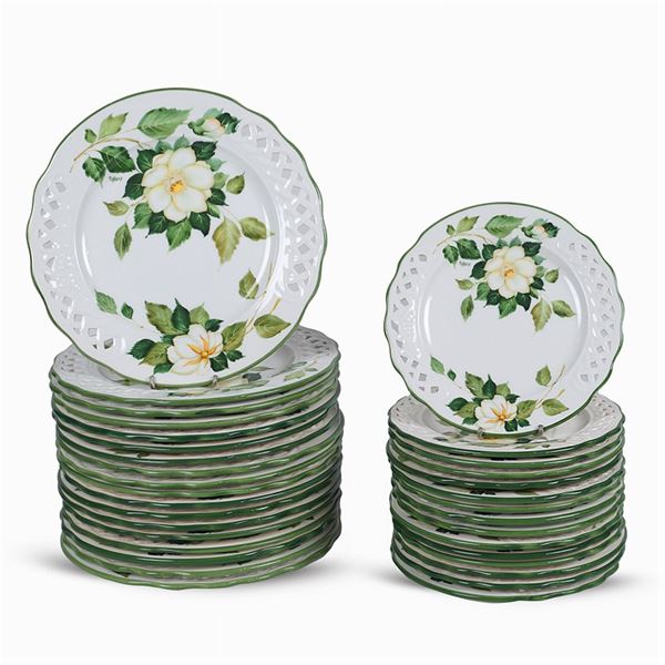 Servizio di 33 piatti in ceramica Tiffani Boutique