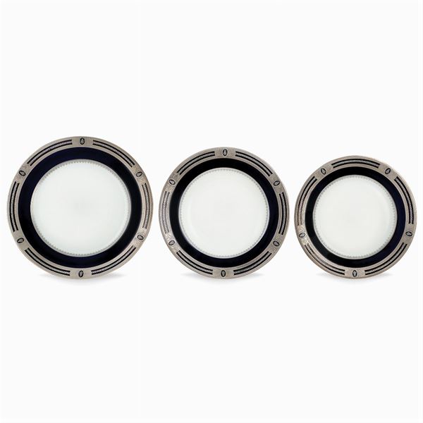 Servizio di 60 piatti in porcellana Ch. Field Haviland