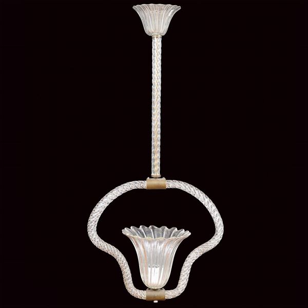 Lampadario in vetro