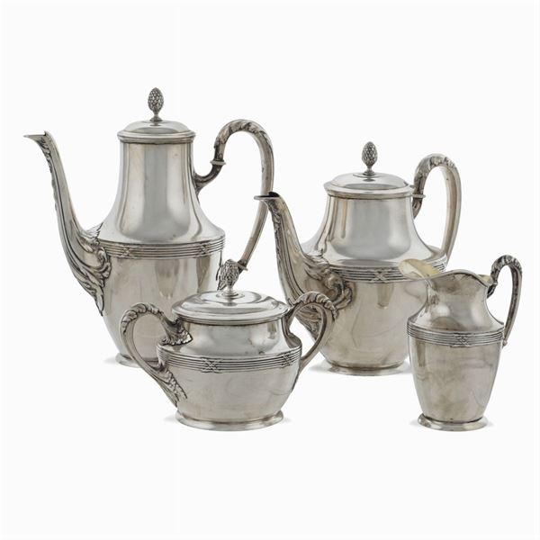 Silver tea and coffee service (4)  (Germany, late 19th - early 20th century)  - Auction FINE SILVER AND TABLEWARE - Colasanti Casa d'Aste