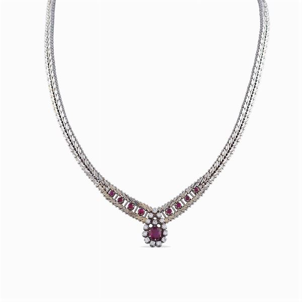 Collier in oro bianco 18kt