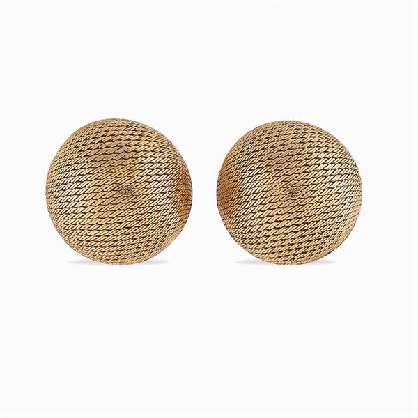 18kt gold lobe earrings