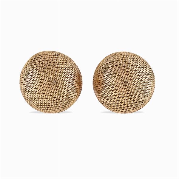 Orecchini a lobo in oro giallo 18kt