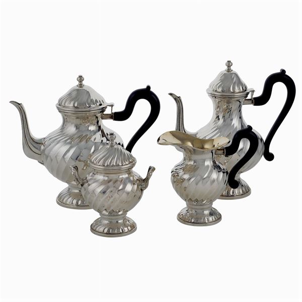 Silver coffee and tea service