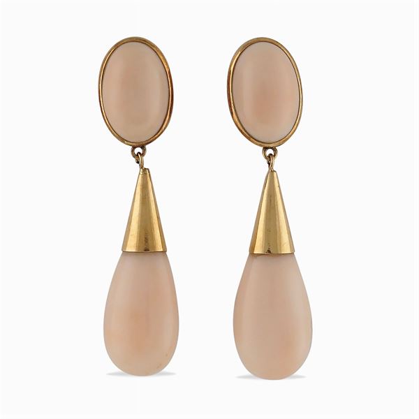 Orecchini pendenti in oro giallo 18kt
