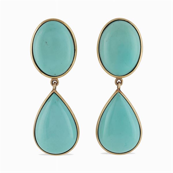 Orecchini pendenti in oro giallo 18kt