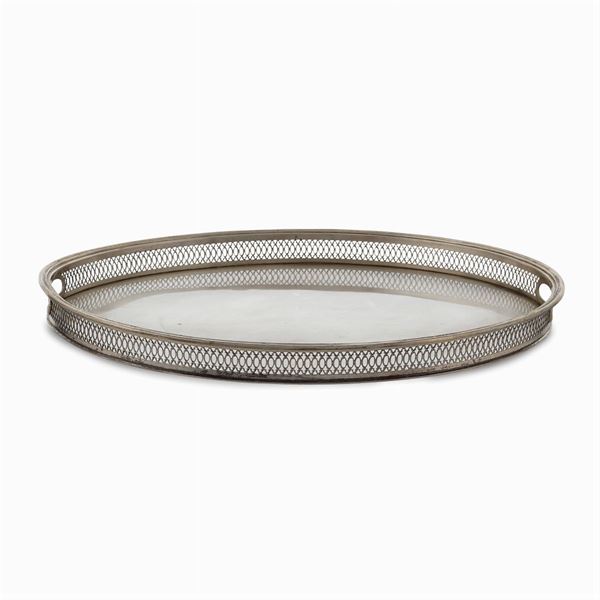 Oval  silver tray