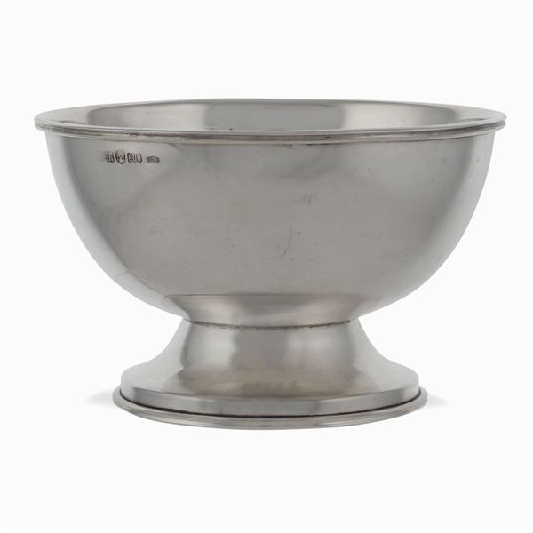 Silver bowl  (Italy, 20th century)  - Auction FINE SILVER AND TABLEWARE - Colasanti Casa d'Aste