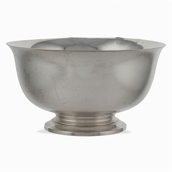 Silver bowl, "Paul Revere" model  (USA, 20th century)  - Auction FINE SILVER AND TABLEWARE - Colasanti Casa d'Aste