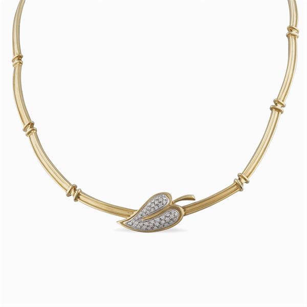18kt gold collier