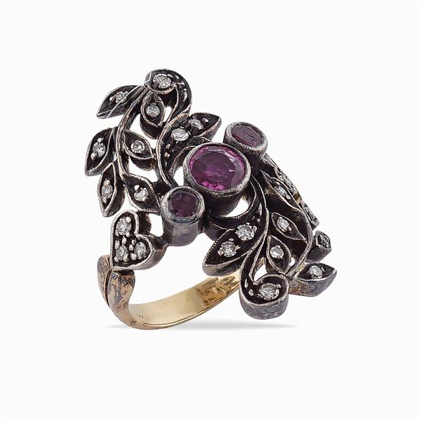 Gold and silver ring