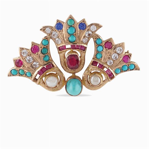 Spilla in oro rosa 18kt