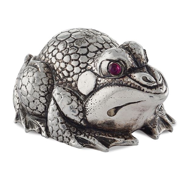 Carl Fabergè silver frog