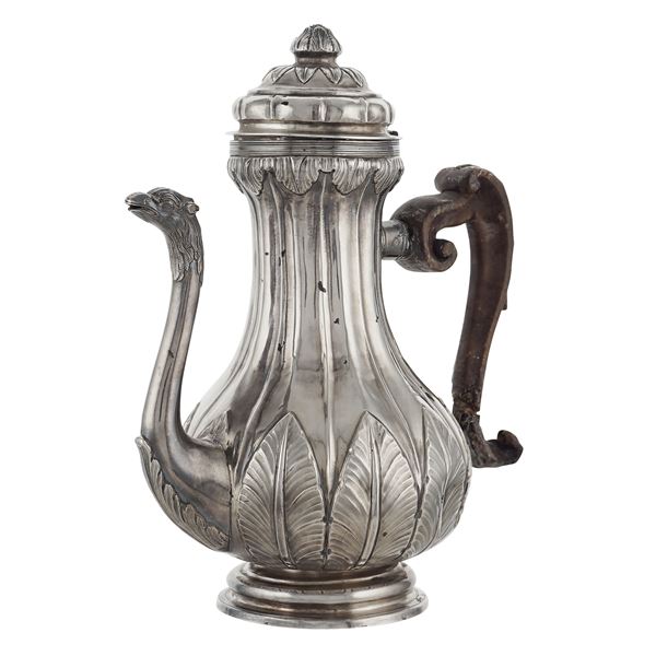 Important silver coffeepot