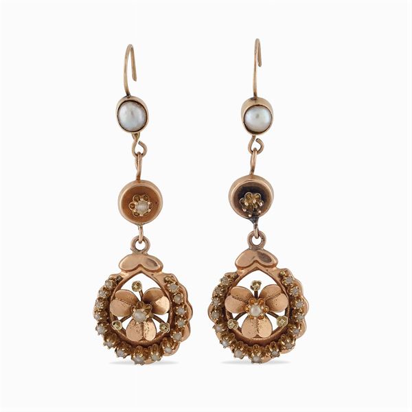 Bourbon pendant earrings  - Auction Jewels AND Watches - Colasanti Casa d'Aste