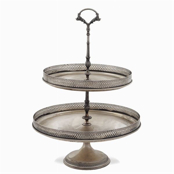 Silver stand  (Italy, 20th century)  - Auction FINE SILVER AND TABLEWARE - Colasanti Casa d'Aste