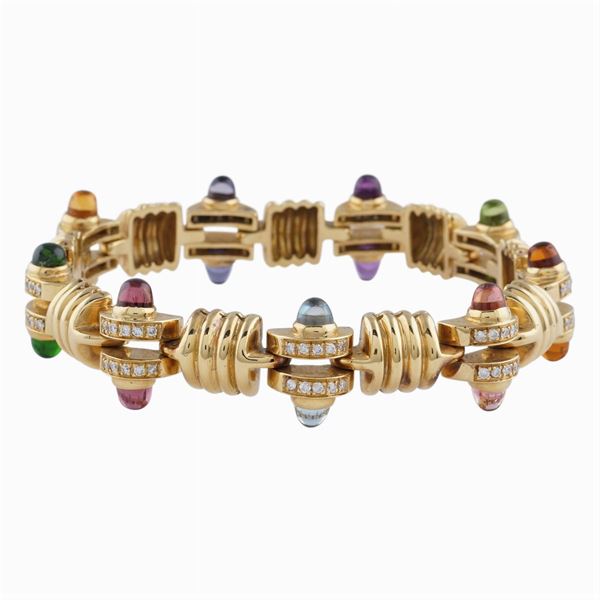 Bracciale maglia a carrarmato