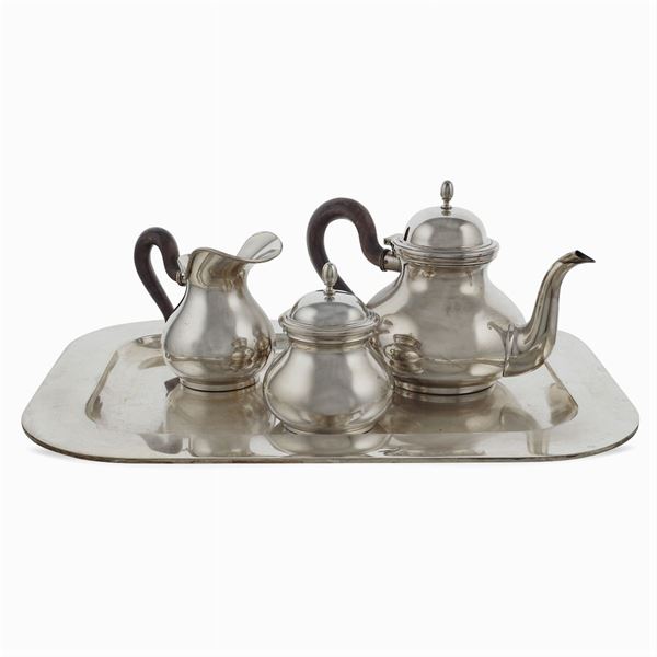 Tea silver service  (Italy, 20th century)  - Auction FINE SILVER AND TABLEWARE - Colasanti Casa d'Aste