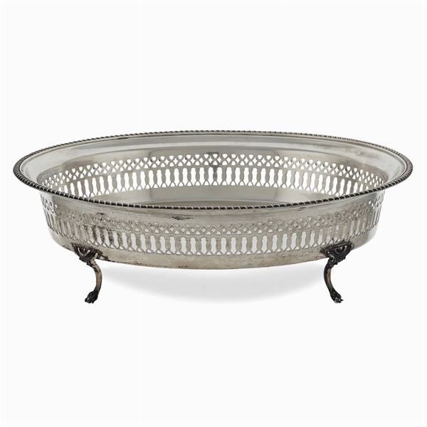 Oval silver centerpiece  (20th century)  - Auction FINE SILVER AND TABLEWARE - Colasanti Casa d'Aste