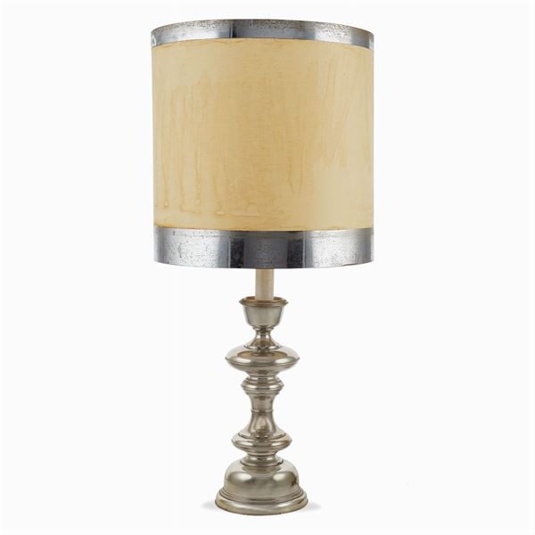 Silver table lamp