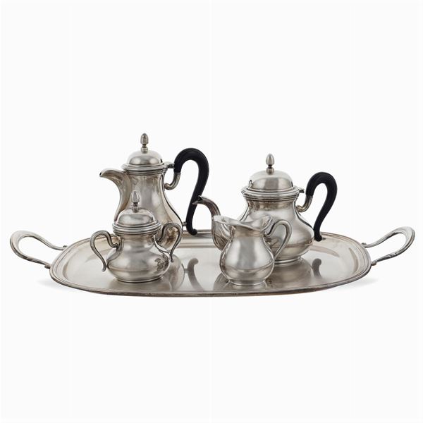 Silver coffee and tea service
