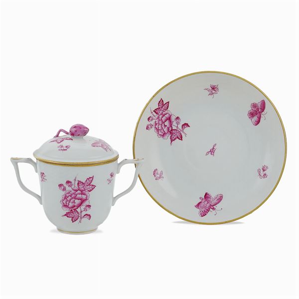 Herend, polychrome porcelain service