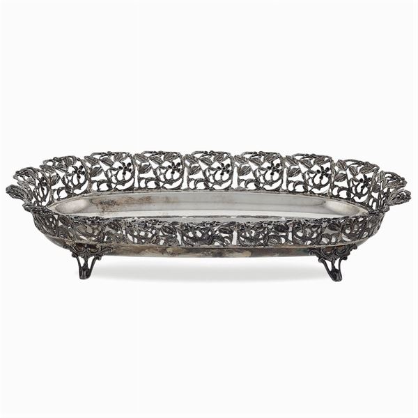 Silver basket  (Italy, 20th century)  - Auction FINE SILVER AND TABLEWARE - Colasanti Casa d'Aste