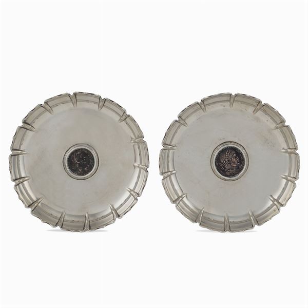 Bvlgari, pair of ashtrays