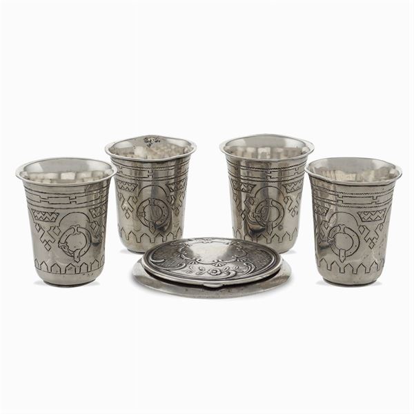 Group of five objects