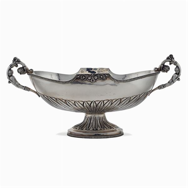 Two handed silver centerpiece