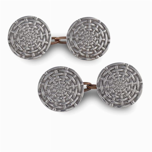 Spiderweb shaped cuff links  (1940/50ies)  - Auction Jewels AND Watches - Colasanti Casa d'Aste