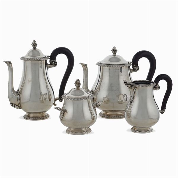 Silver coffee and tea service  (France, 20th century)  - Auction FINE SILVER AND TABLEWARE - Colasanti Casa d'Aste