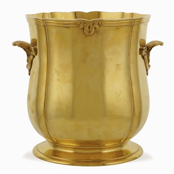 Vermeil silver champagne holder