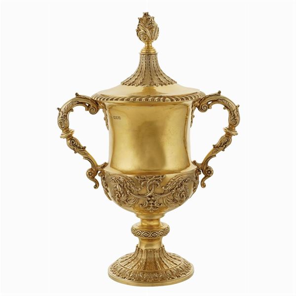 Vermeil silver cup