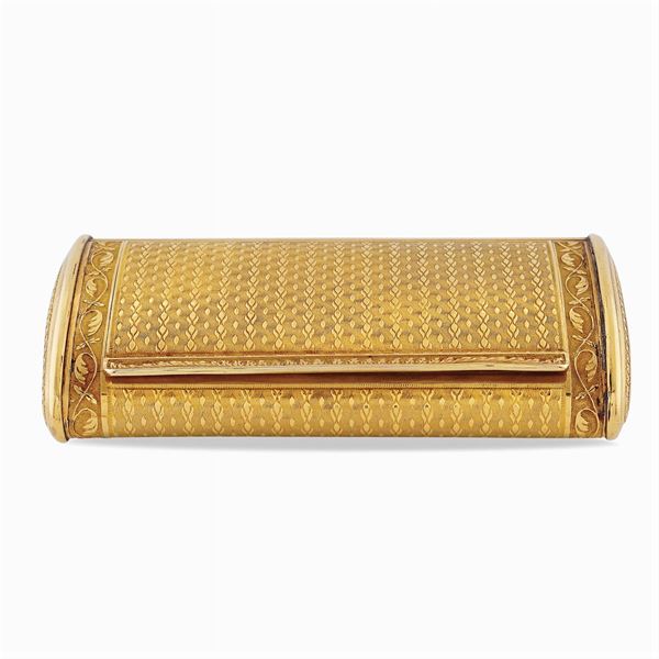 18kt gold snuff box