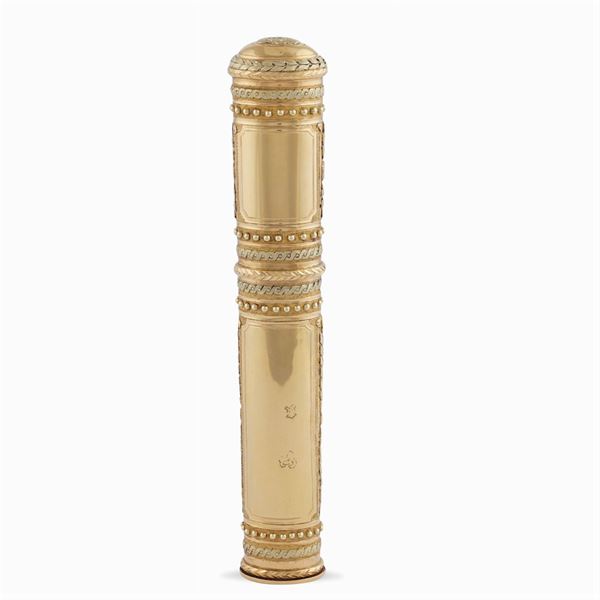 Porta aghi in oro giallo e rosa 18kt