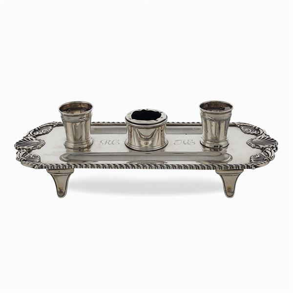 Silver inkwell  (Sheffield, 1904)  - Auction FINE SILVER AND TABLEWARE - Colasanti Casa d'Aste
