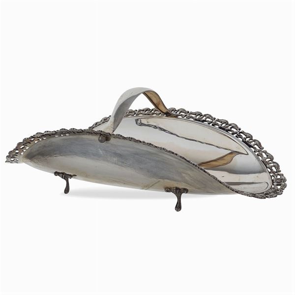 Silver breadstick holder