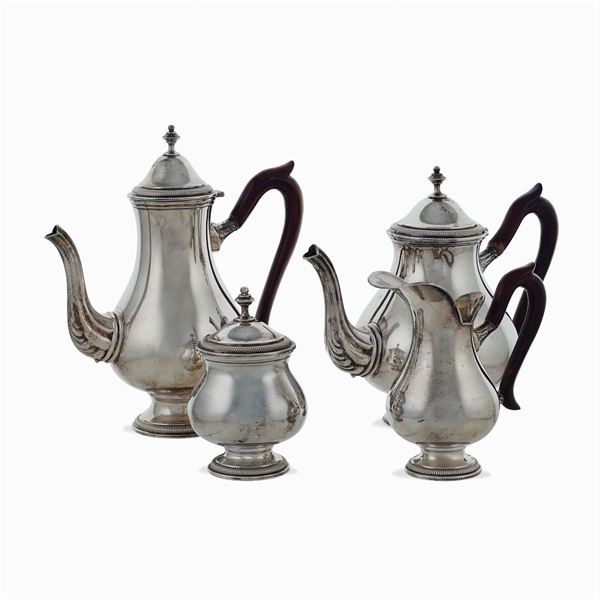 Silver coffee and tea service