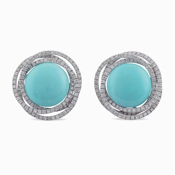Leo Pizzo, button earrings