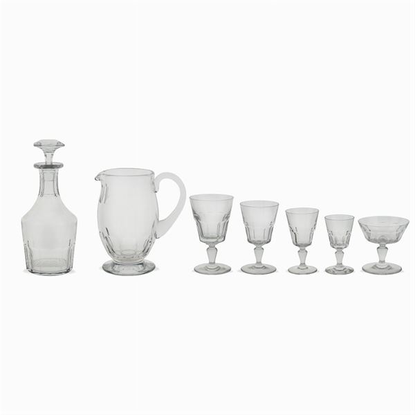 Baccarat, crystal glass service (69)  (France, 20th century)  - Auction FINE SILVER AND TABLEWARE - Colasanti Casa d'Aste