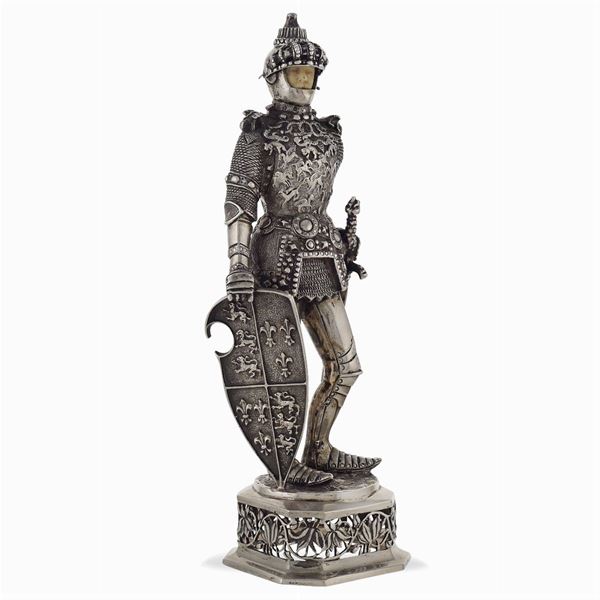 Silver warrior figure