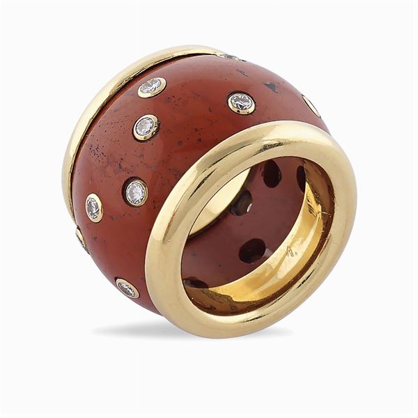 18kt gold band ring